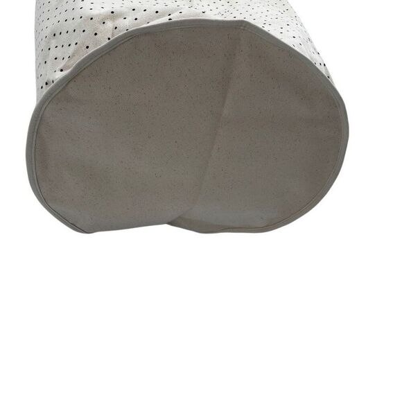 Kate Spade New York Black Dot Round Canvas Storage Bin 15"w x 10"h x 11.5"d NWT - Picture 12 of 14